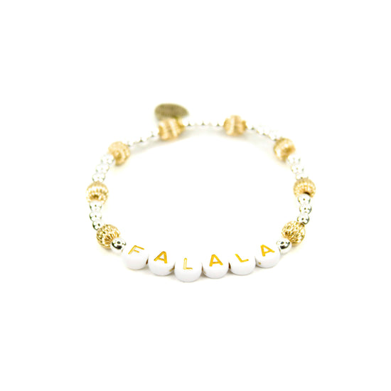 18K Gold & Enamel Christmas Bracelet: Falala
