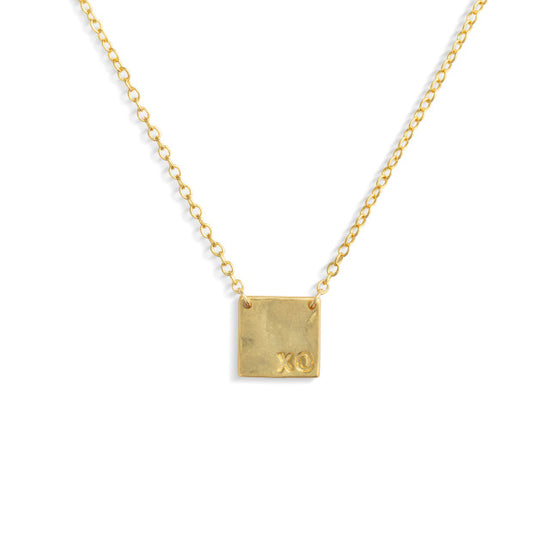 XO Charm Gold Necklace 16"
