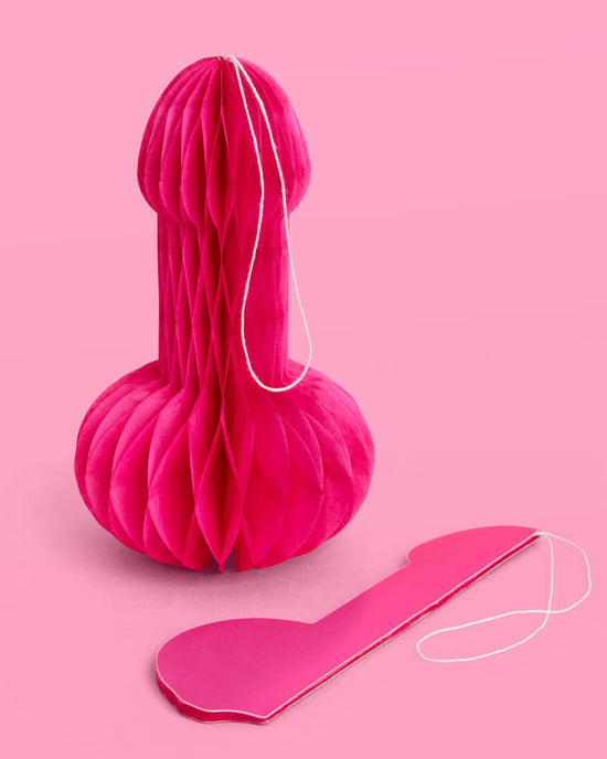 Bachelorette Party Penis Paper Accordion Decoration