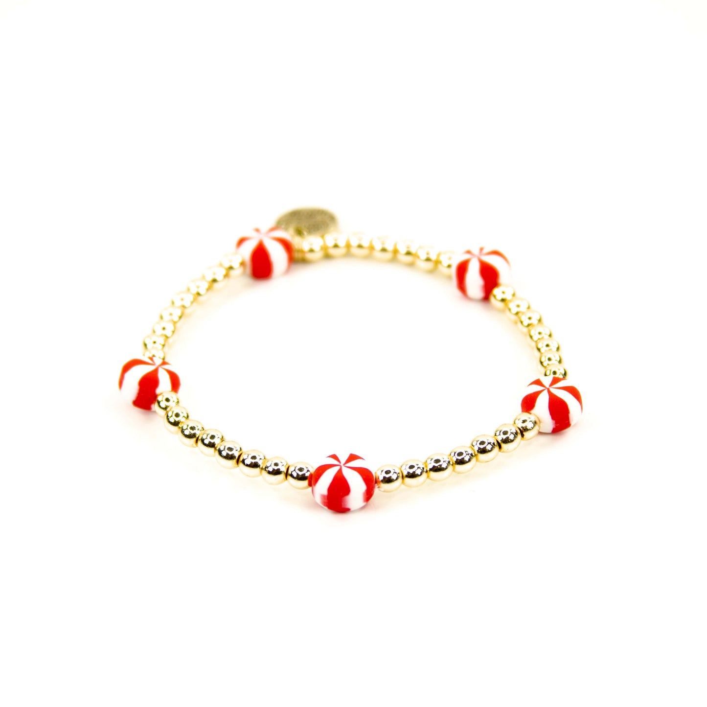 Merry 18K Gold & Enamel Christmas Bracelet: Merry