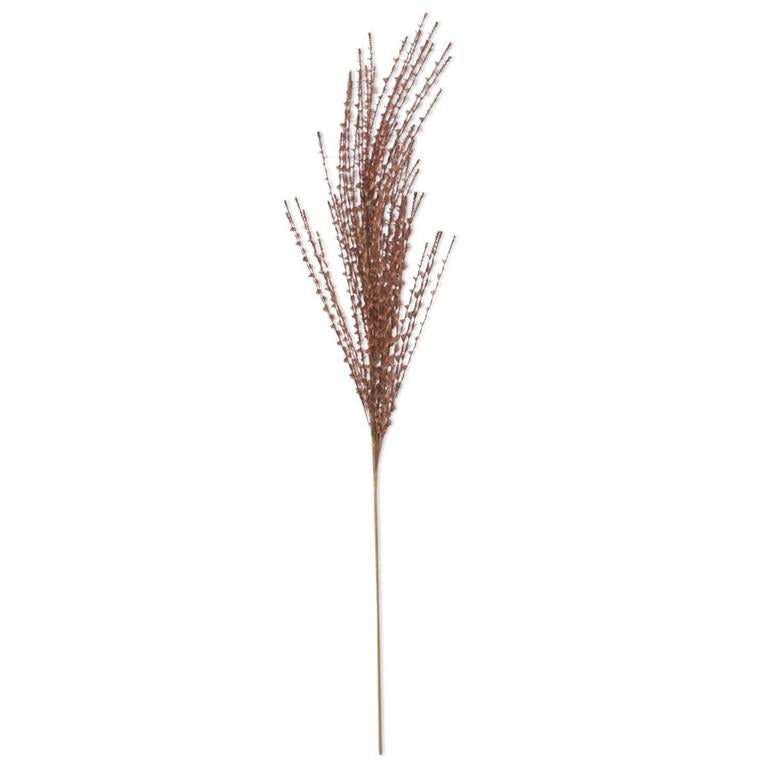 39.5" Brown & Golden Twisted Eyelash Ribbon Stem
