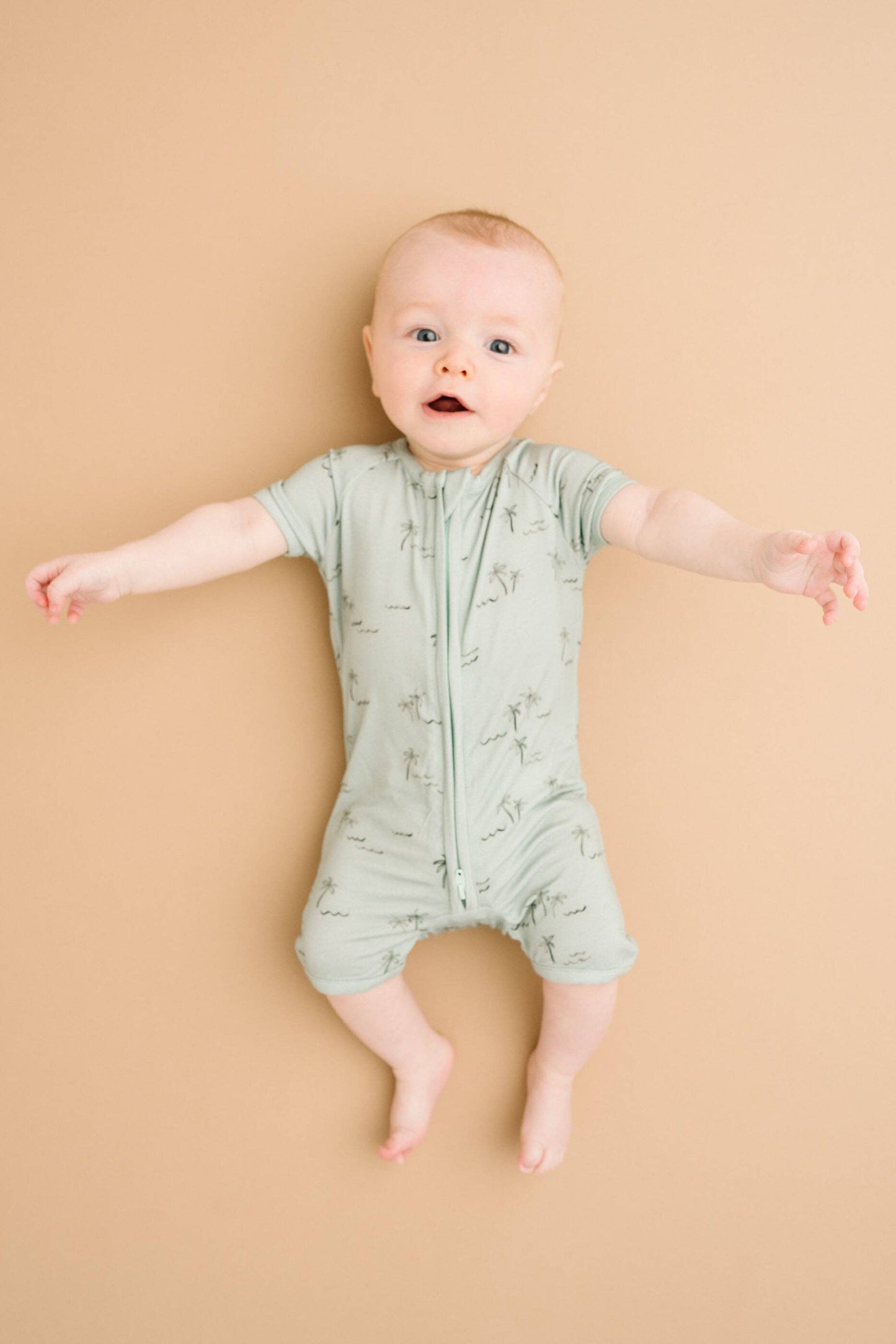 Palm Breeze Bamboo Short Romper