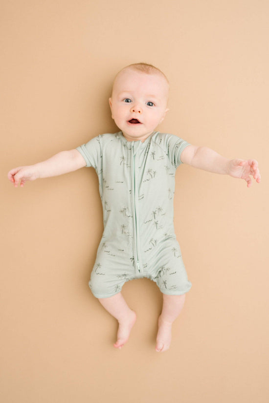 Palm Breeze Bamboo Short Romper