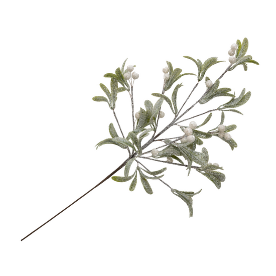 Glittered mistletoe Pick