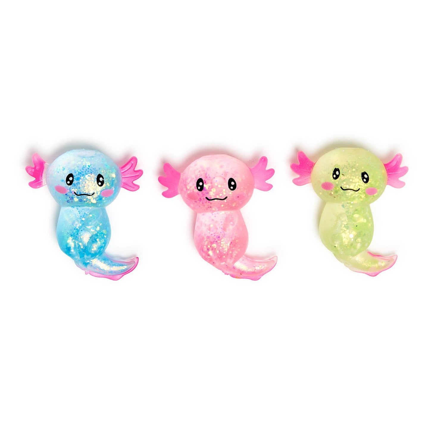 Squishy Glitter Axolotl Toy