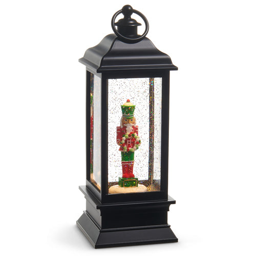 11.5" Christmas Gingerbread Nutcracker Lighted Water Lantern