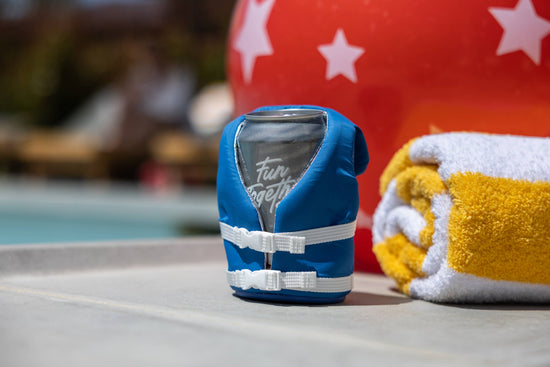 Load image into Gallery viewer, The Buoy - 12 oz Insulated Can Cooler - Varsity Blue
