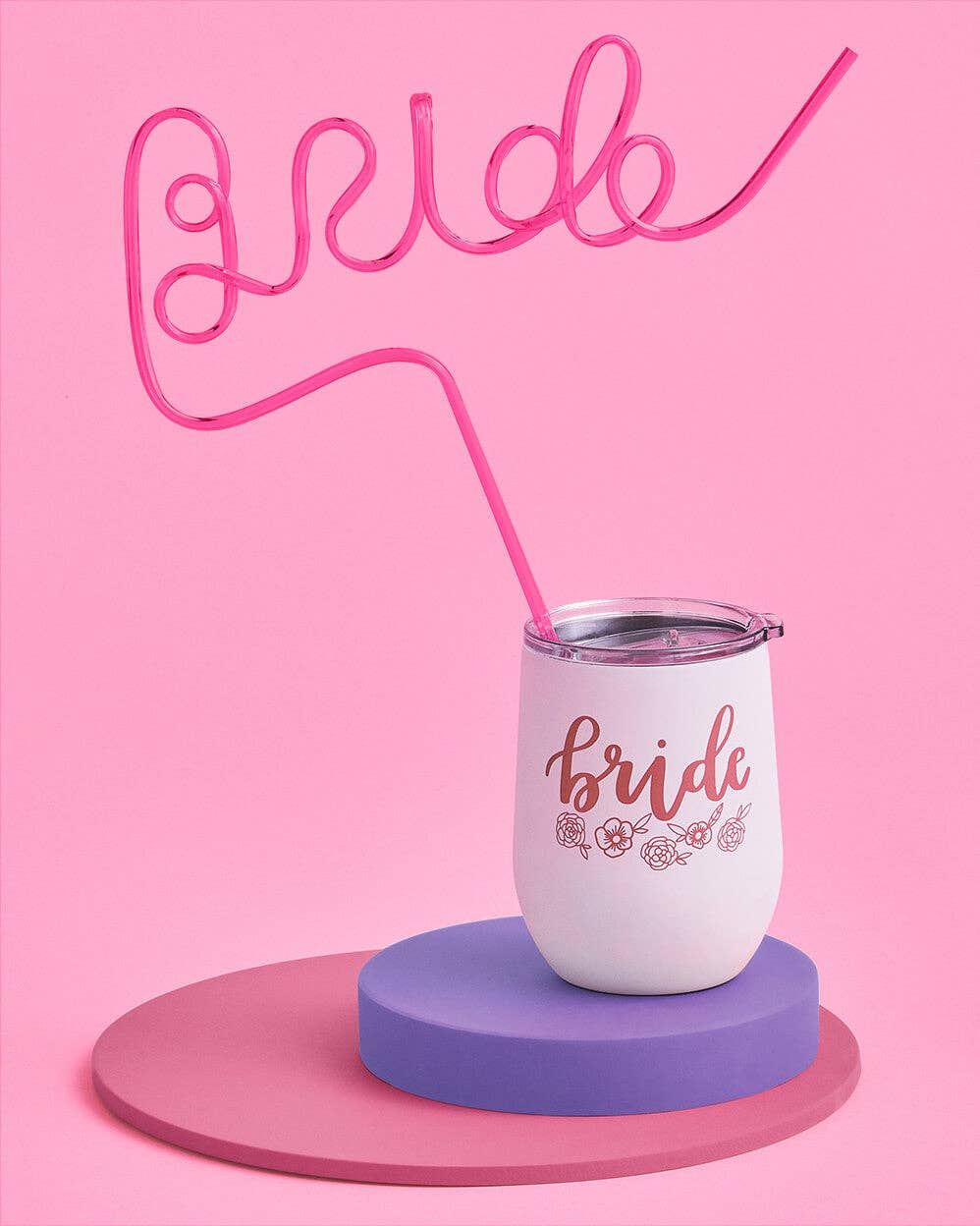 Pink Bride Straw