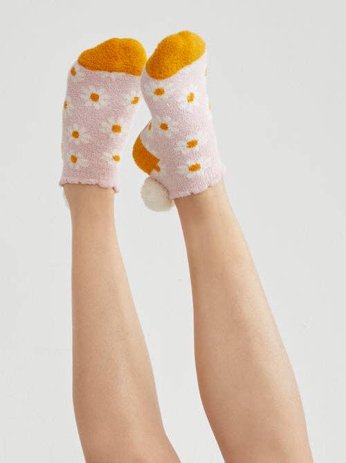 DAISY HOME SOCKS, BLUSH