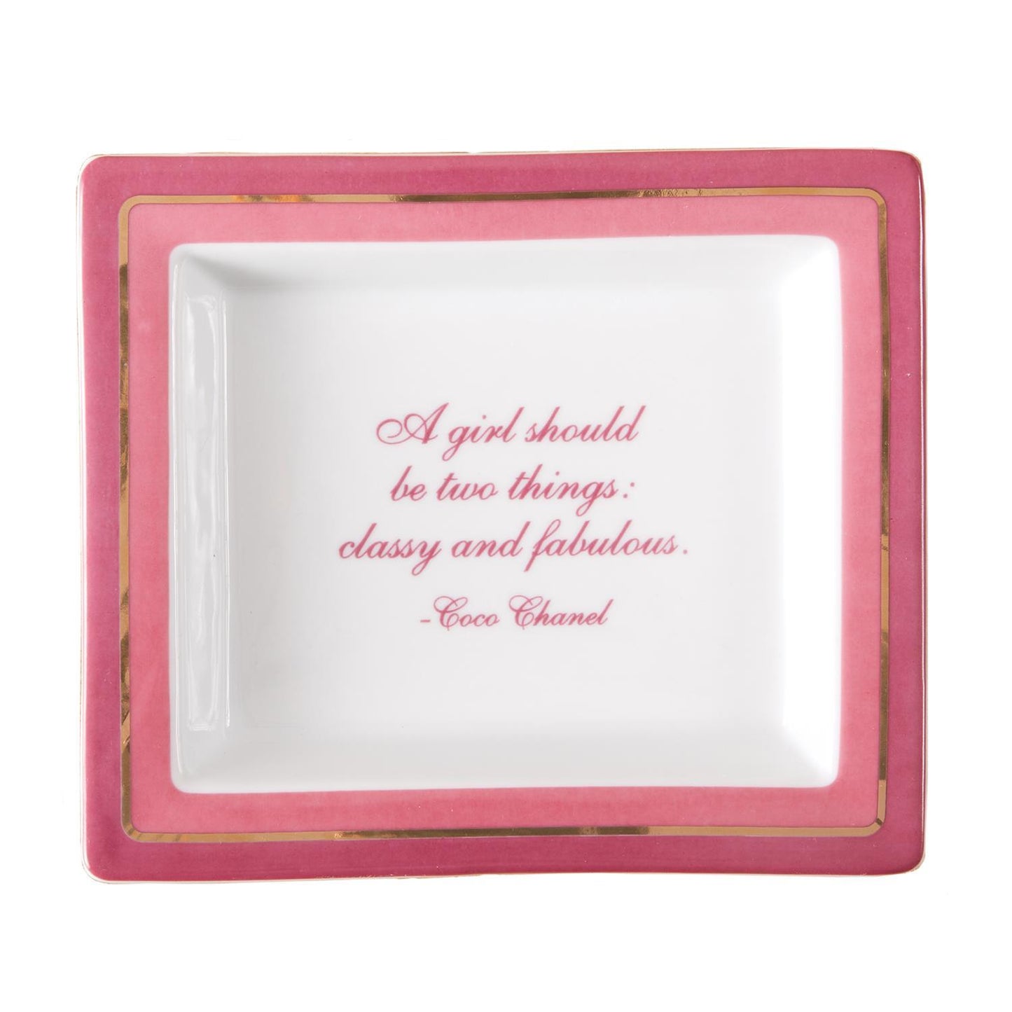 A Girl Should be Fabulous & Classy Tray