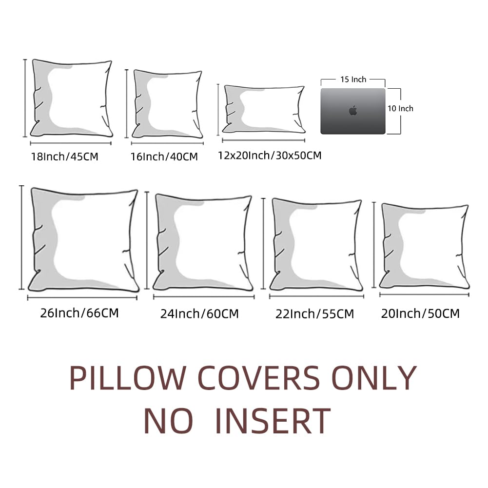 Fancy Homi Brown Boho Long Lumbar Faux Leather Body Decorative Throw Pillow Cover 14x36 Inch for Bedroom Couch Bed Bench, Thick Stylish Solid Rectangle Pillowcase, Rustic Modern Farmhouse Room Decor