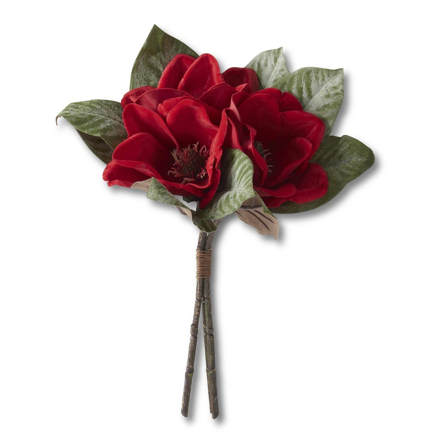 17 Inch Red Velvet Magnolia Bundle