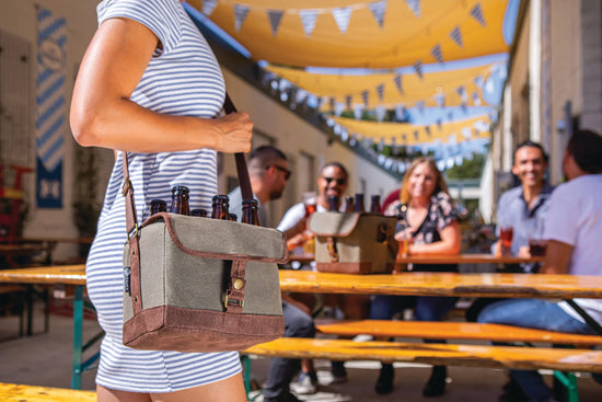 Load image into Gallery viewer, Beer Caddy Cooler Tote with Bottle Opener
