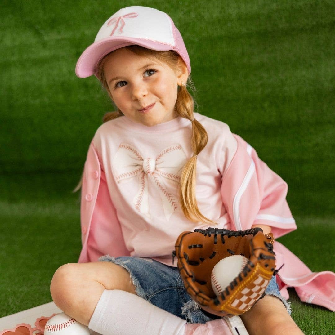 Baseball Bow Short Sleeve T-Shirt