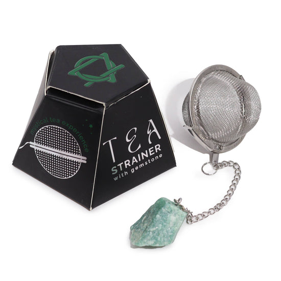Green Aventurine Crystal Gemstone Tea Strainer