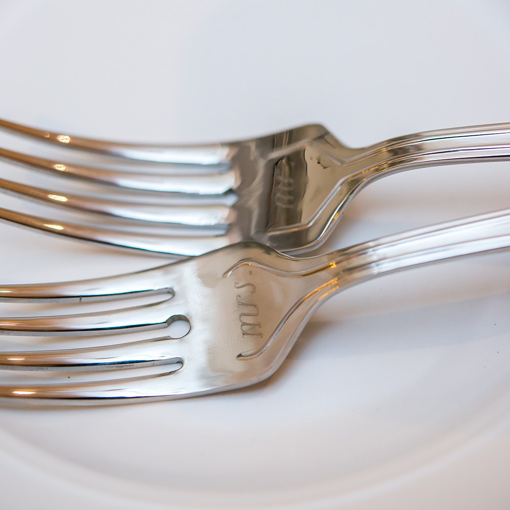Mr. & Mrs. Cake Fork Set