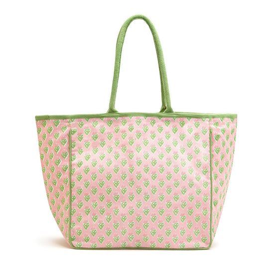 Load image into Gallery viewer, Floral Print Tote Bag
