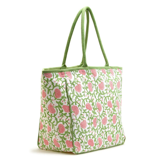 Load image into Gallery viewer, Floral Print Tote Bag
