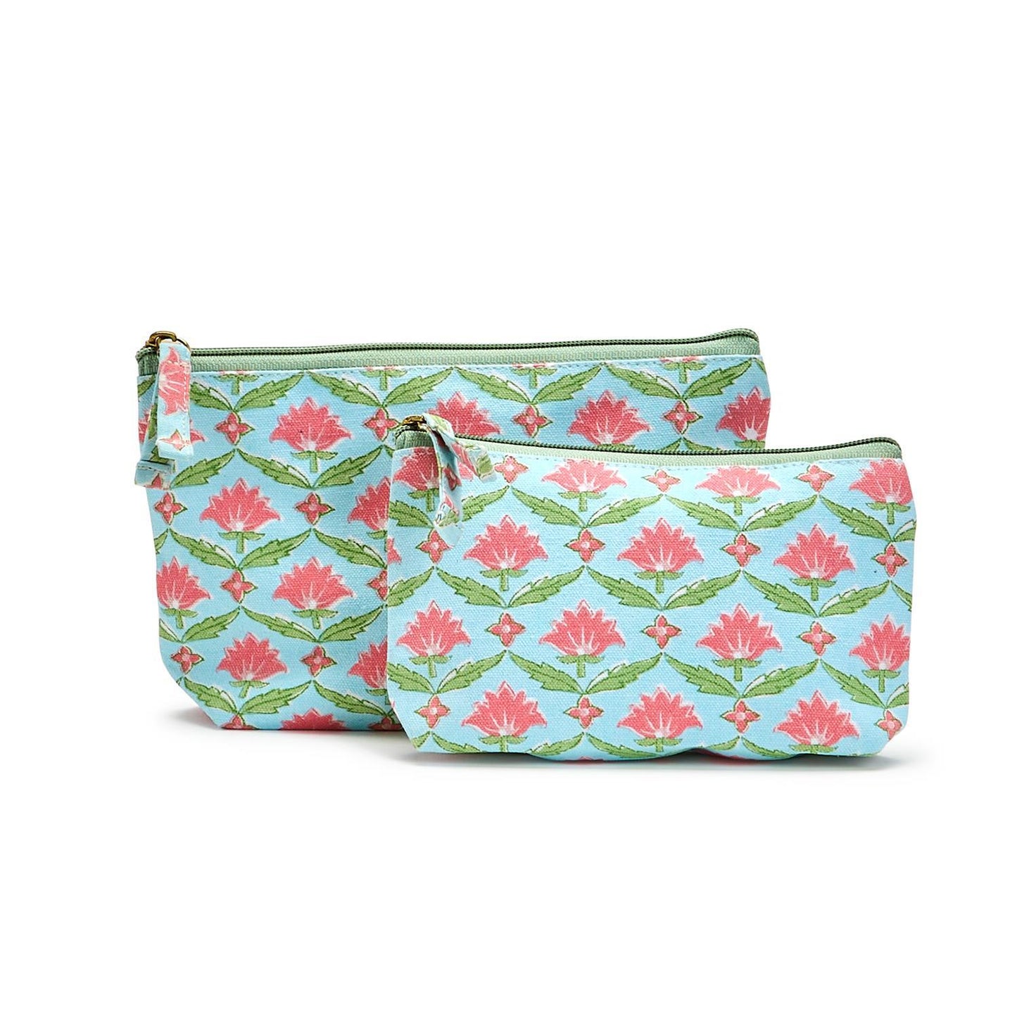 Set/2 Multipurpose Floral Pouches