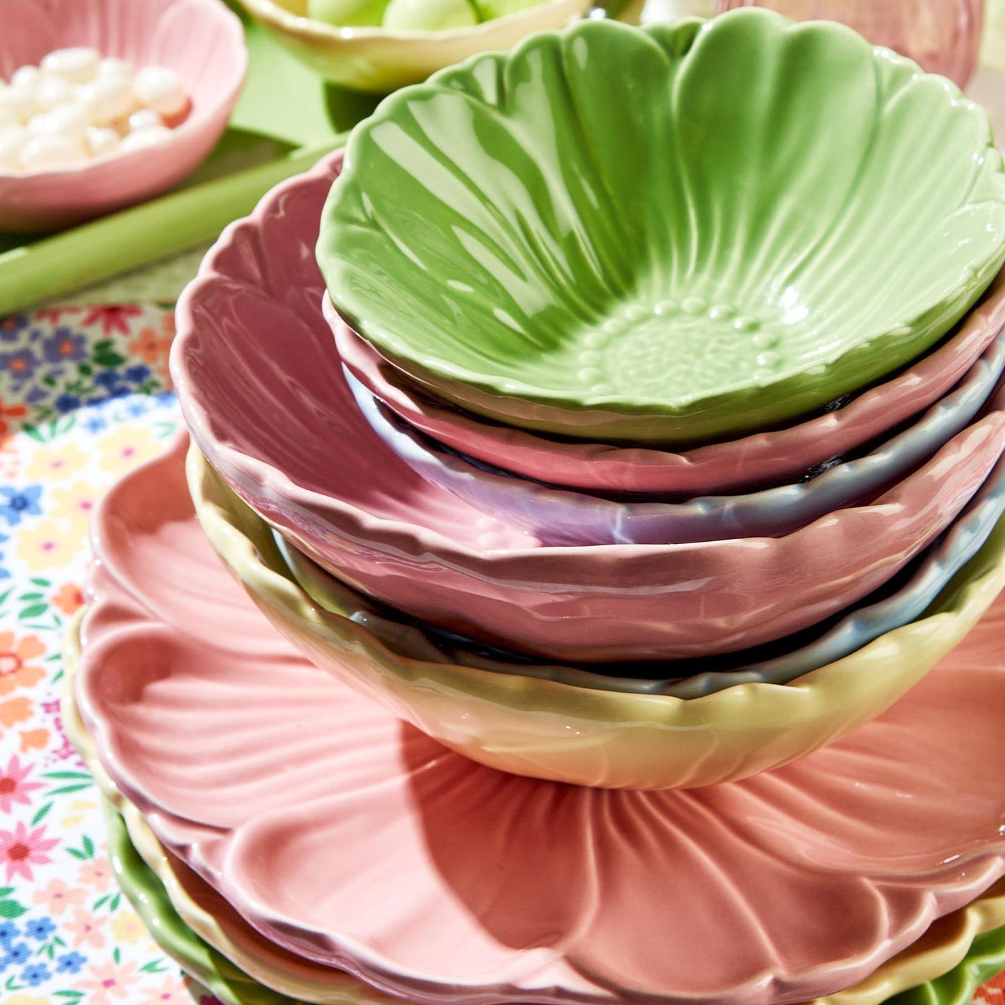 Small Spring Flower Tidbit Bowls