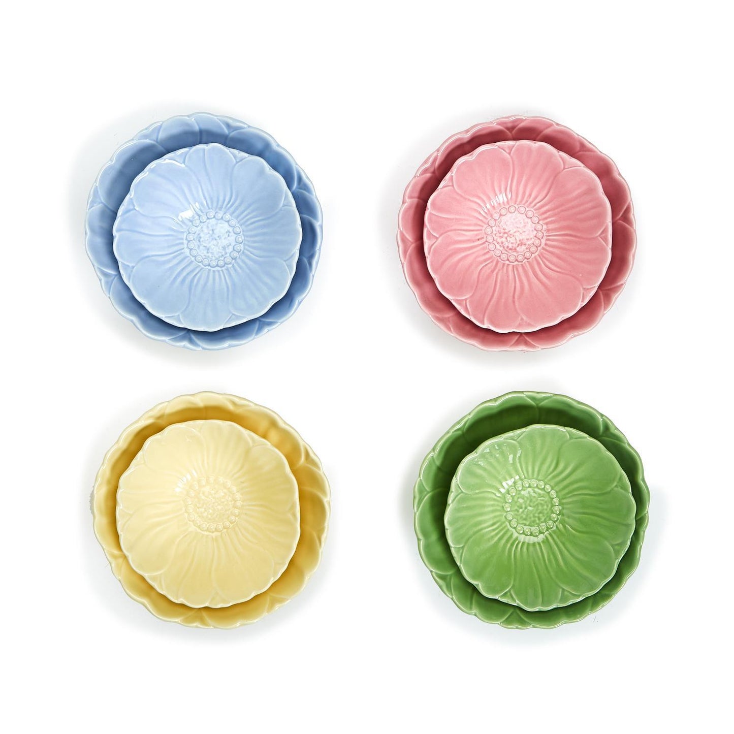 Small Spring Flower Tidbit Bowls