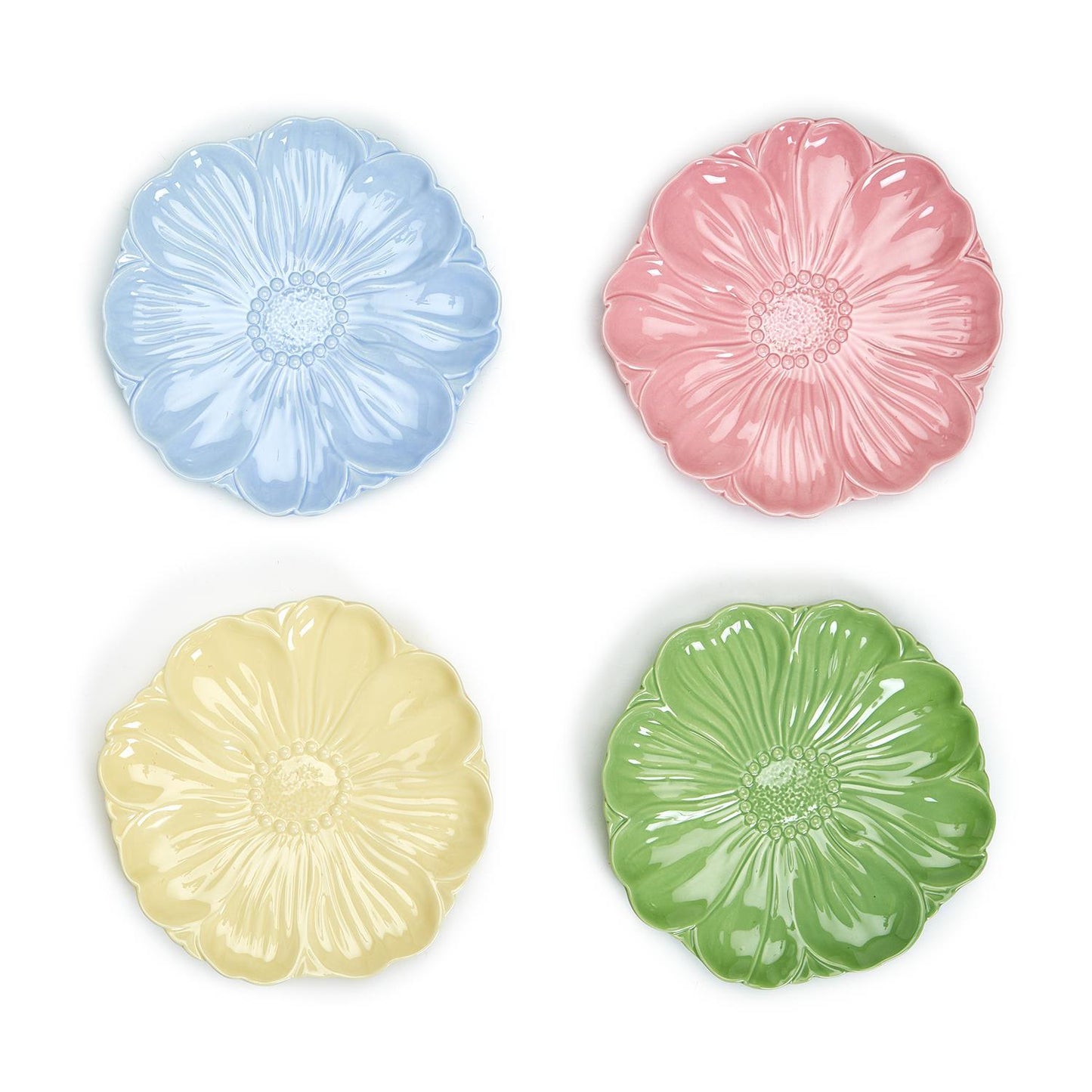 Spring Flower Ceramic Accent Plates
