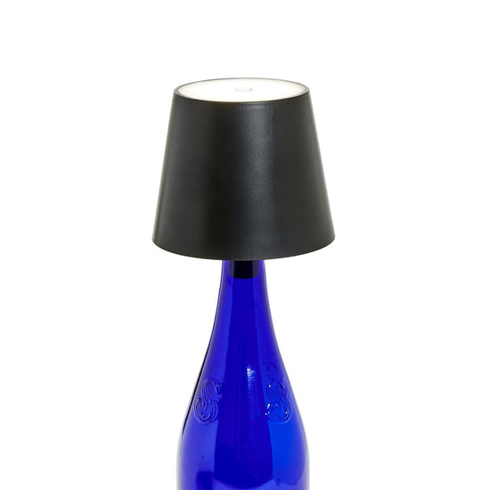 LED Touchable Black Lampshade with Bottle Stopper