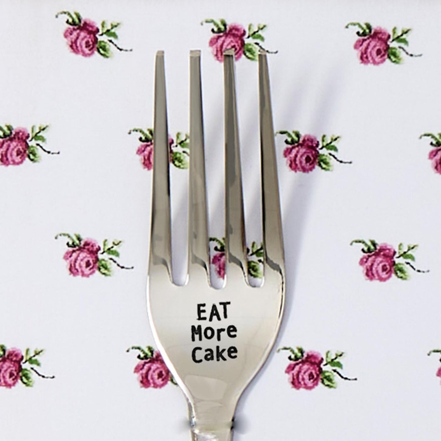 Engraved Dinner Fork on Gift Card