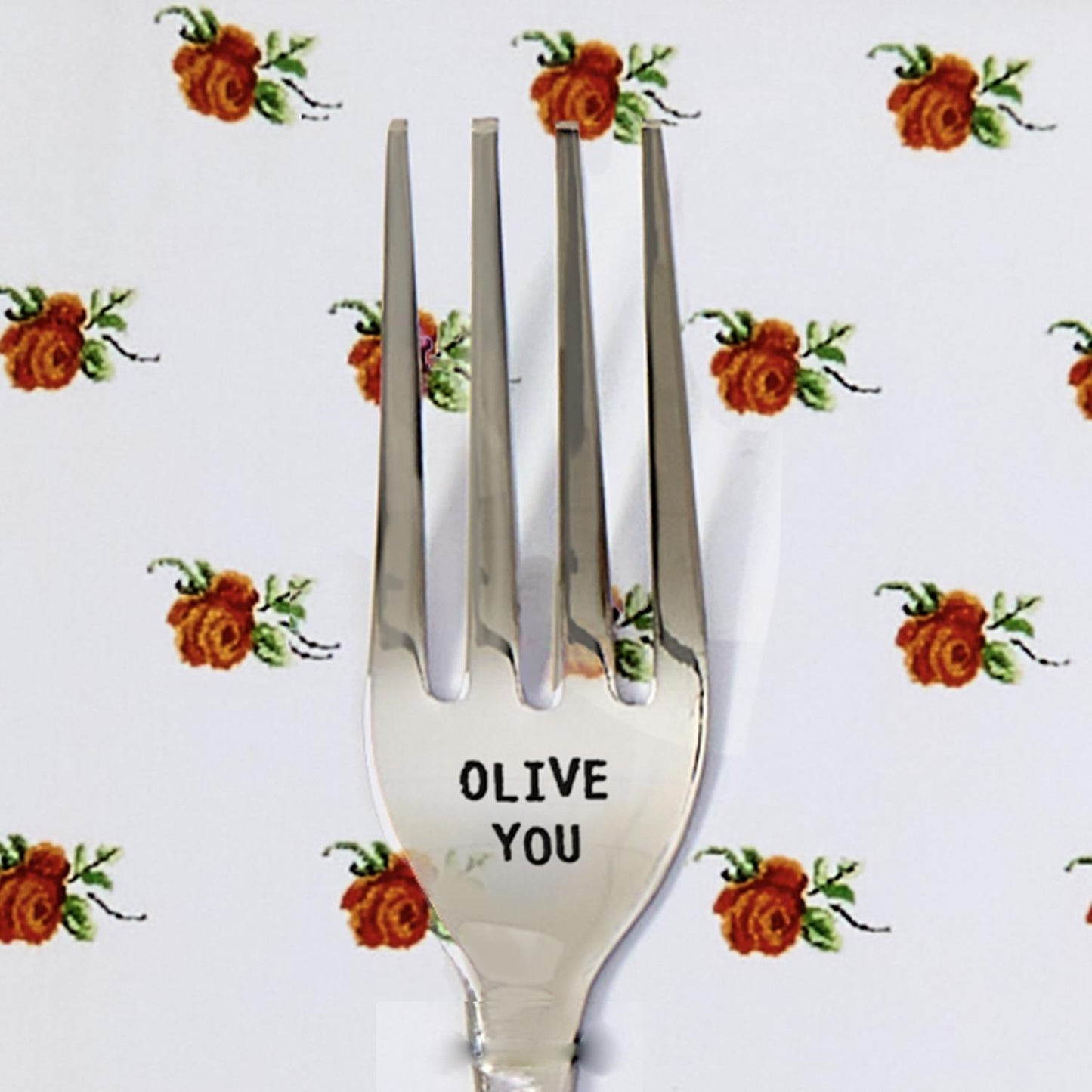 Engraved Dinner Fork on Gift Card