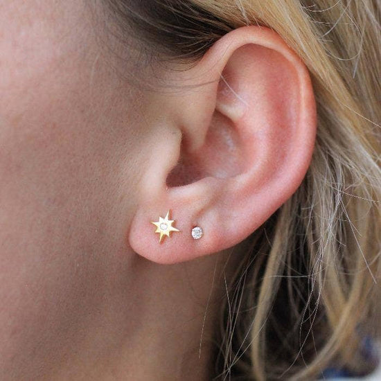 Mini Crystal Star Studs