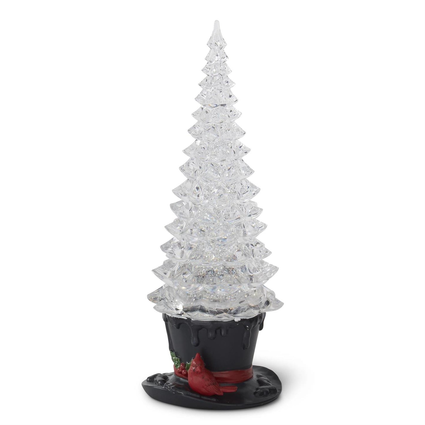 13 Inch Acrylic water Spinning LED Christmas Tree