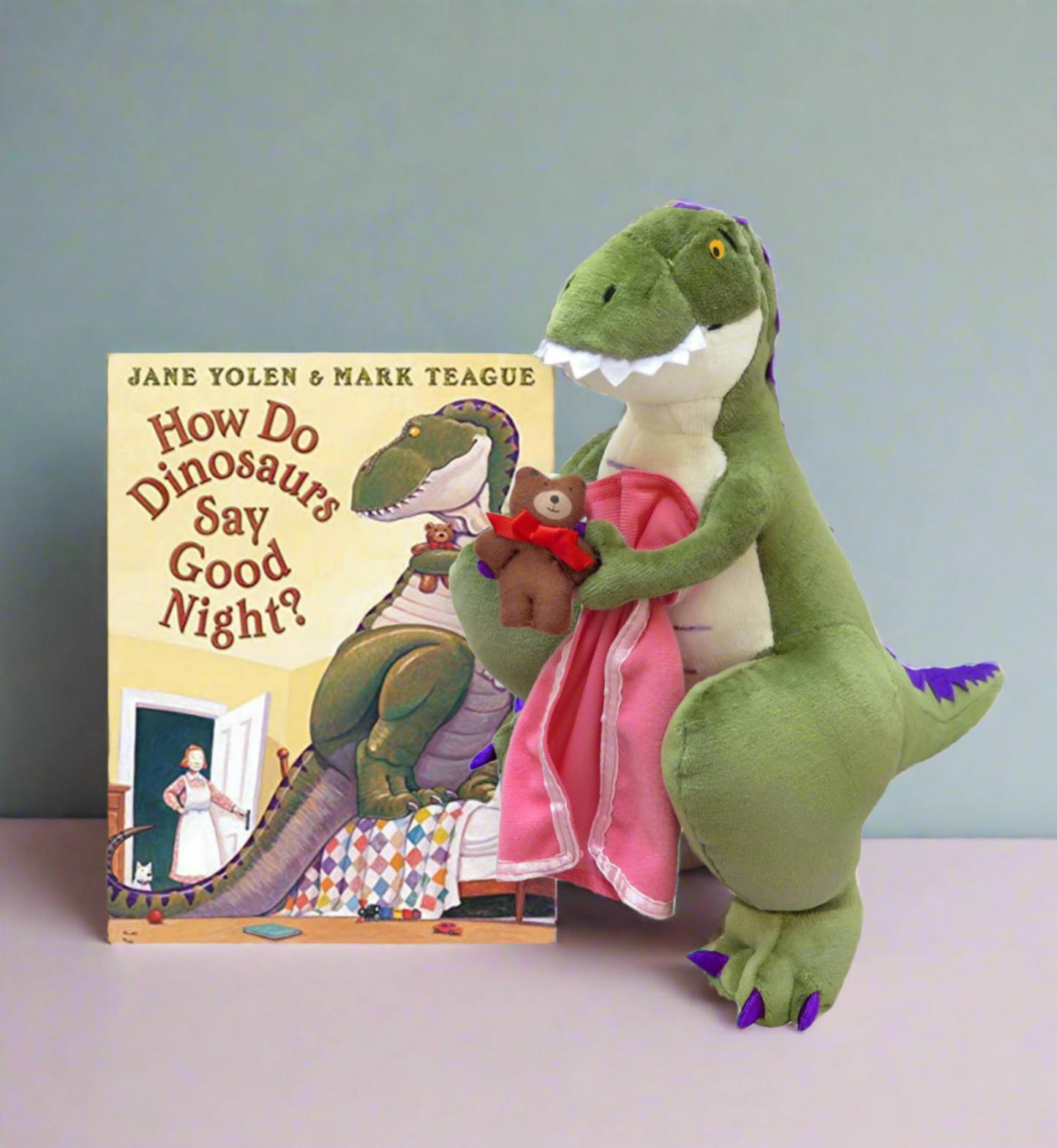 How Do Dinosaurs Say Good Night? Plush with board book