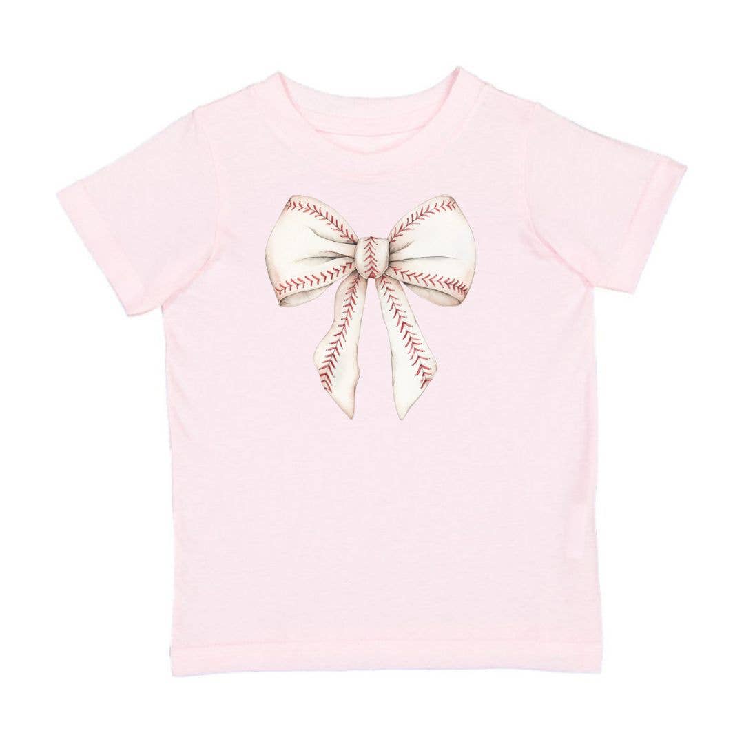 Baseball Bow Short Sleeve T-Shirt