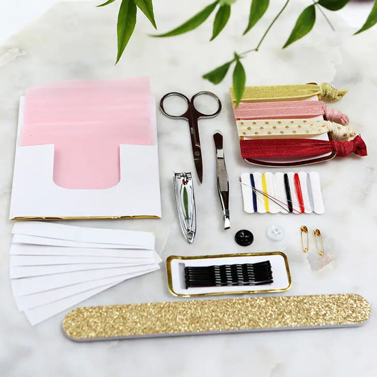Load image into Gallery viewer, Burgandy &amp;amp; Blush Floral Wedding Survival Kit
