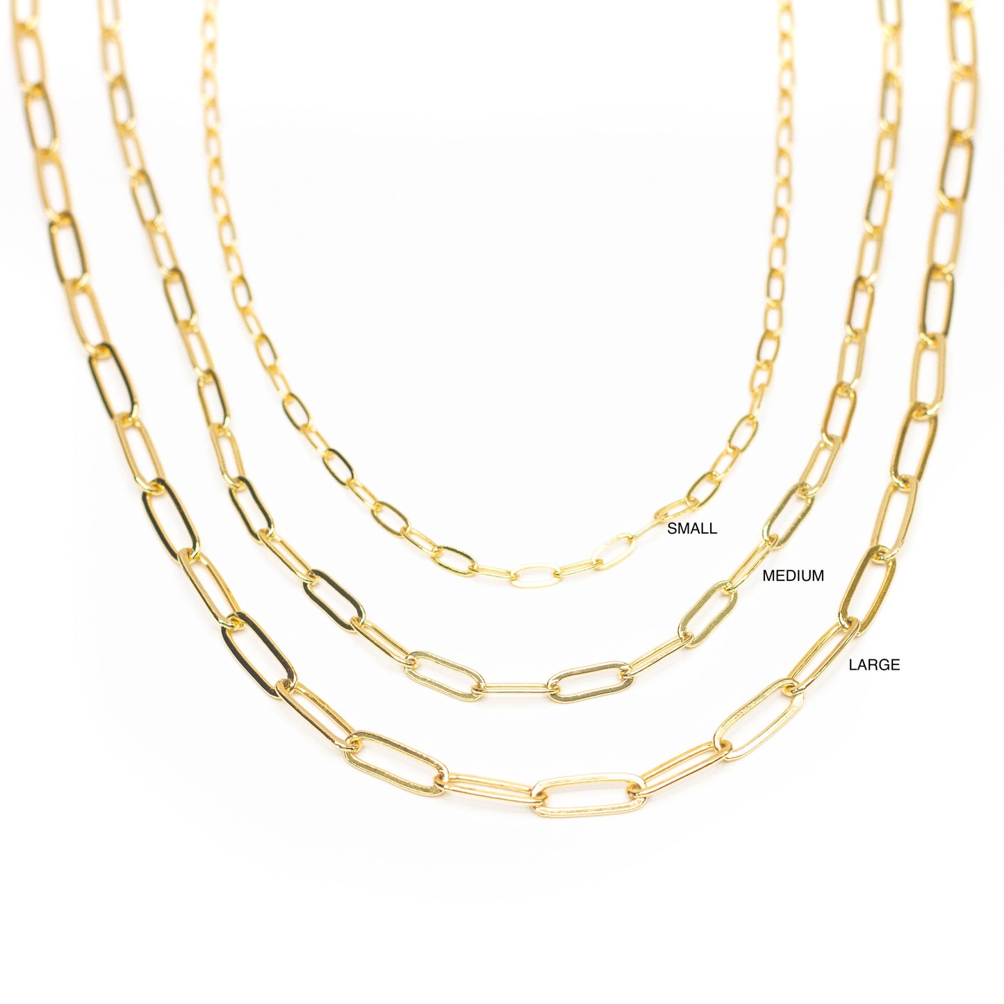 Paperclip Chainlink Necklace: Large
