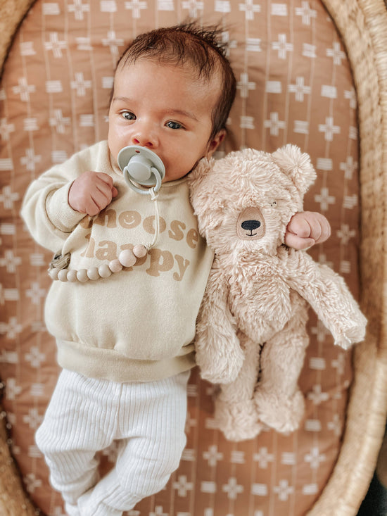 Load image into Gallery viewer, Pacifier Clip (Taupe Wood)
