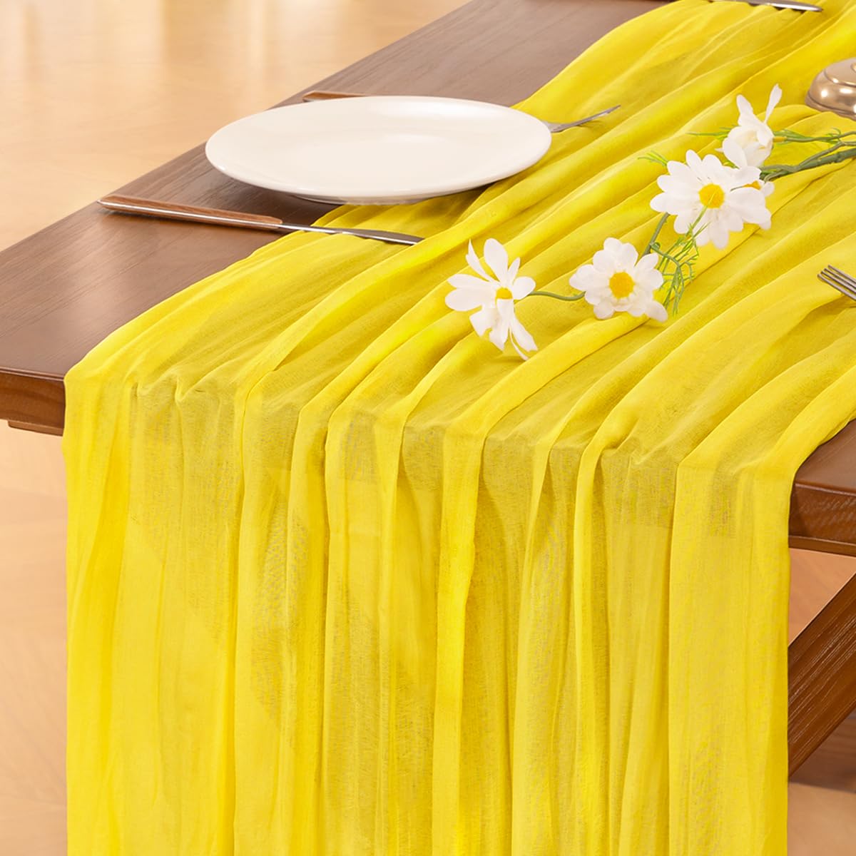 Sage Green Cheesecloth Table Runner Fall Wedding Birthday Party Home Decor