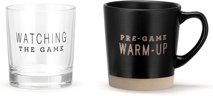 The Game - Mug and Rocks Glass Set