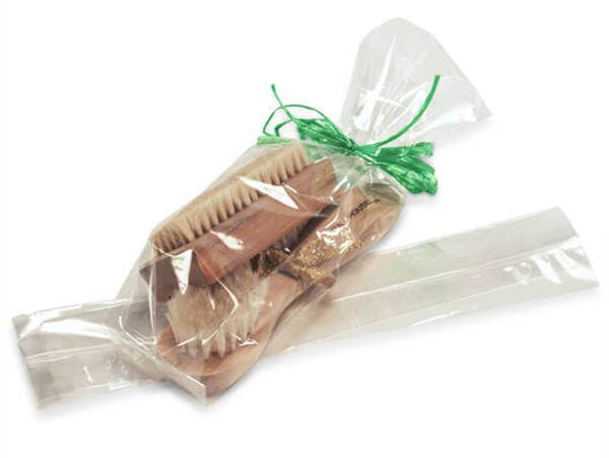 Load image into Gallery viewer, Clear 1.2 Mil Gusset Cellophane Bags: 100 Pack / 5x2.5x11&amp;quot; / Clear
