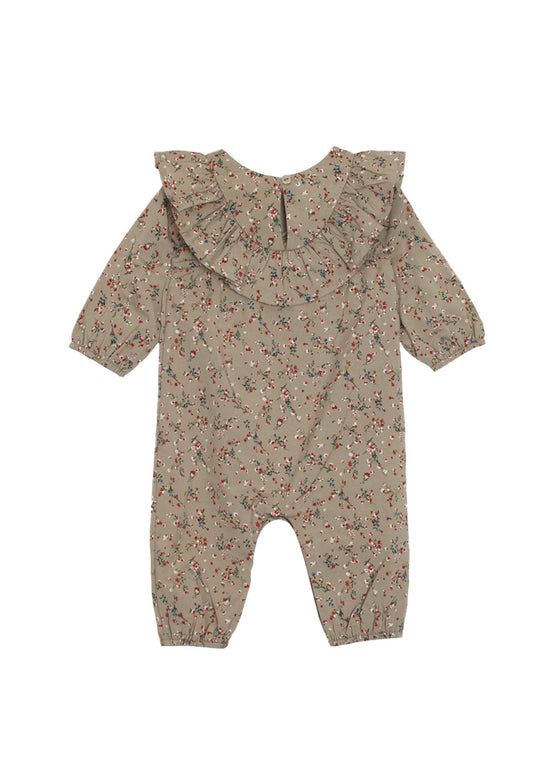 Berry & Olive Wreath Rayon Romper
