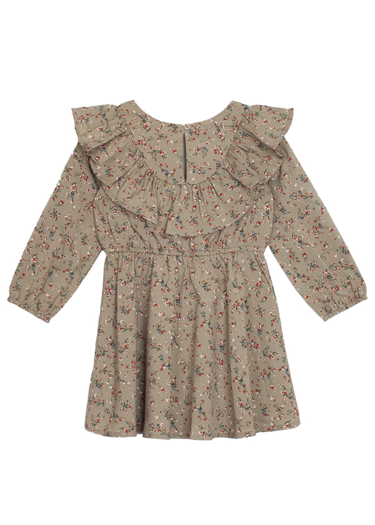 Berry & Olive Wreath Rayon Dress