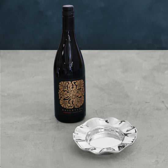 Silver Vento Wine Coaster