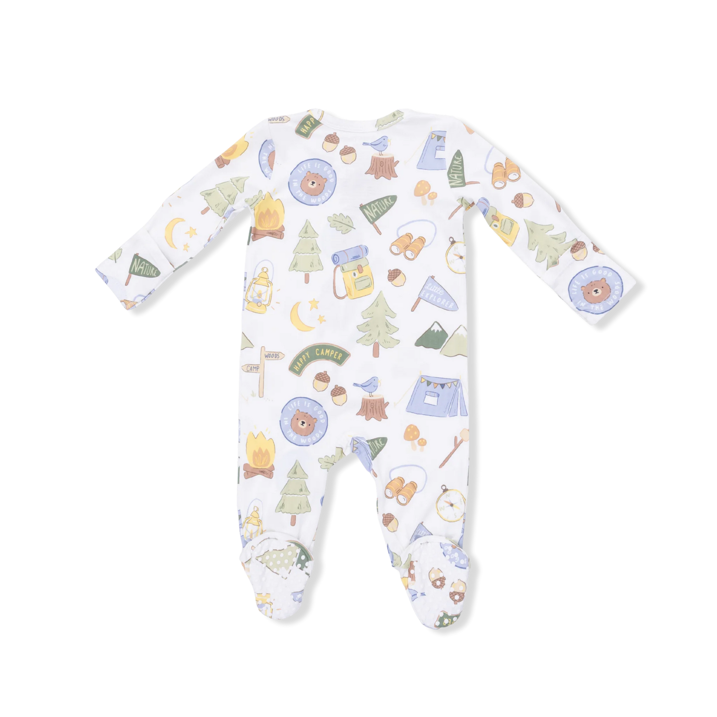 Camping Blue-2 Way Zipper Footie