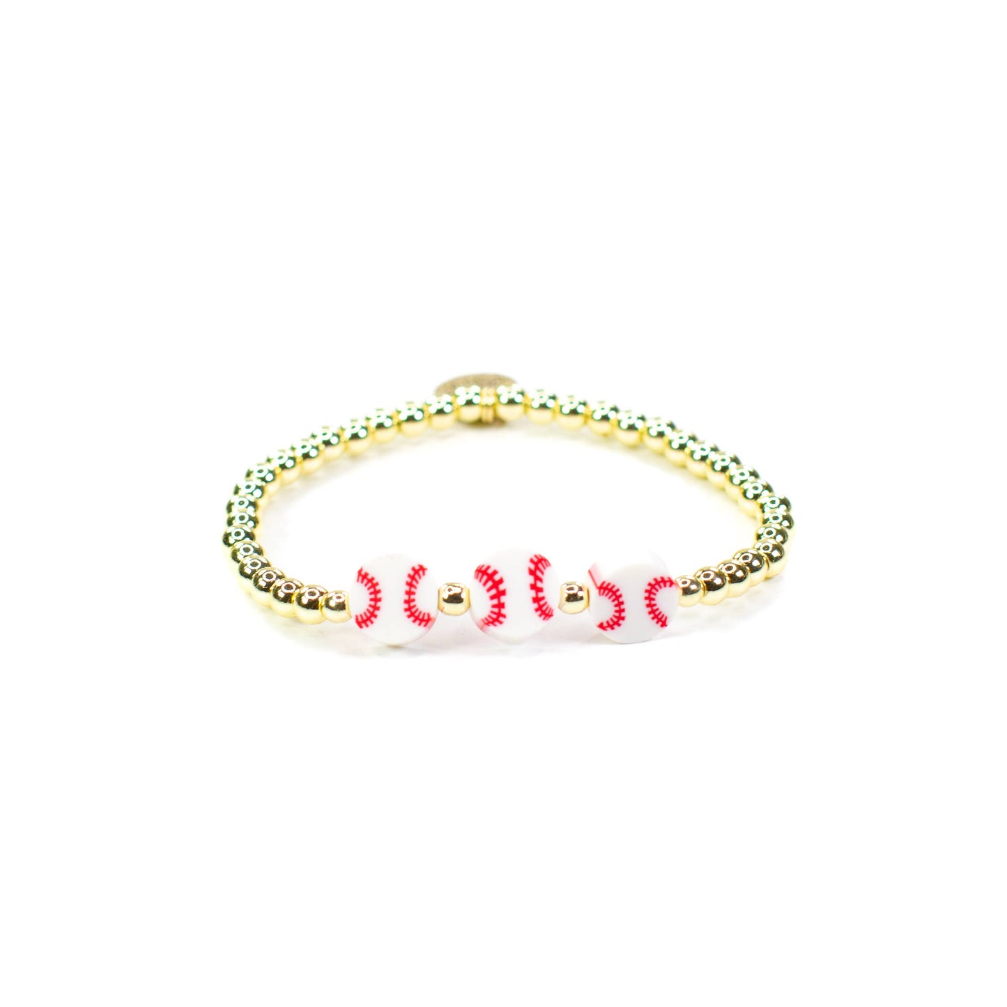 Sports Bracelets 18K Gold: Flat Baseball