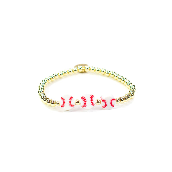 Sports Bracelets 18K Gold: Natural Baseball