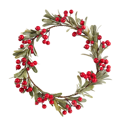 Red Berry Wreath 10"