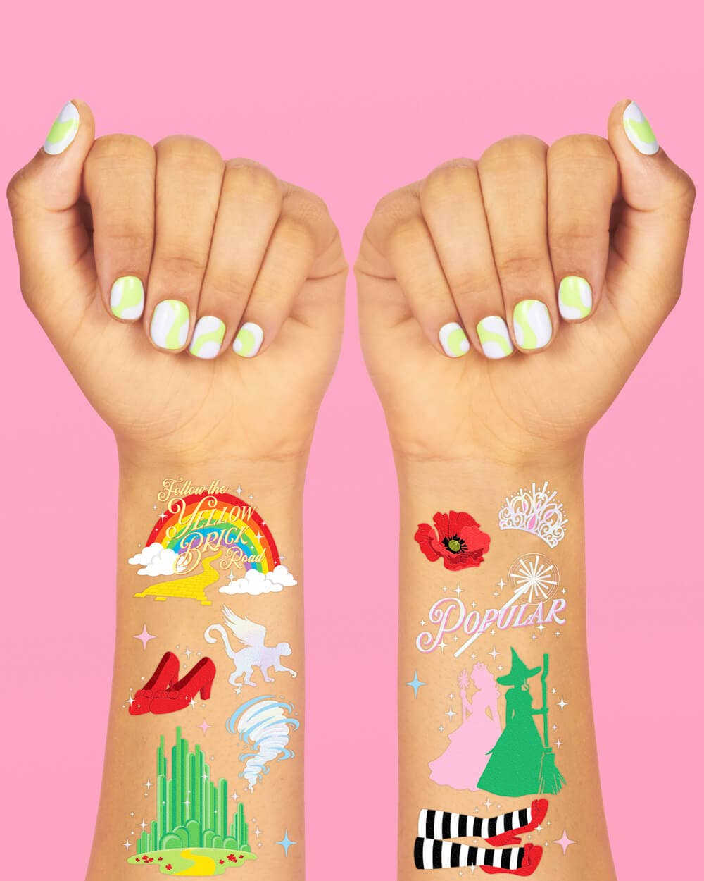 Emerald City Temporary Tattoos - Wizard, Wicked Witch, 52 ct