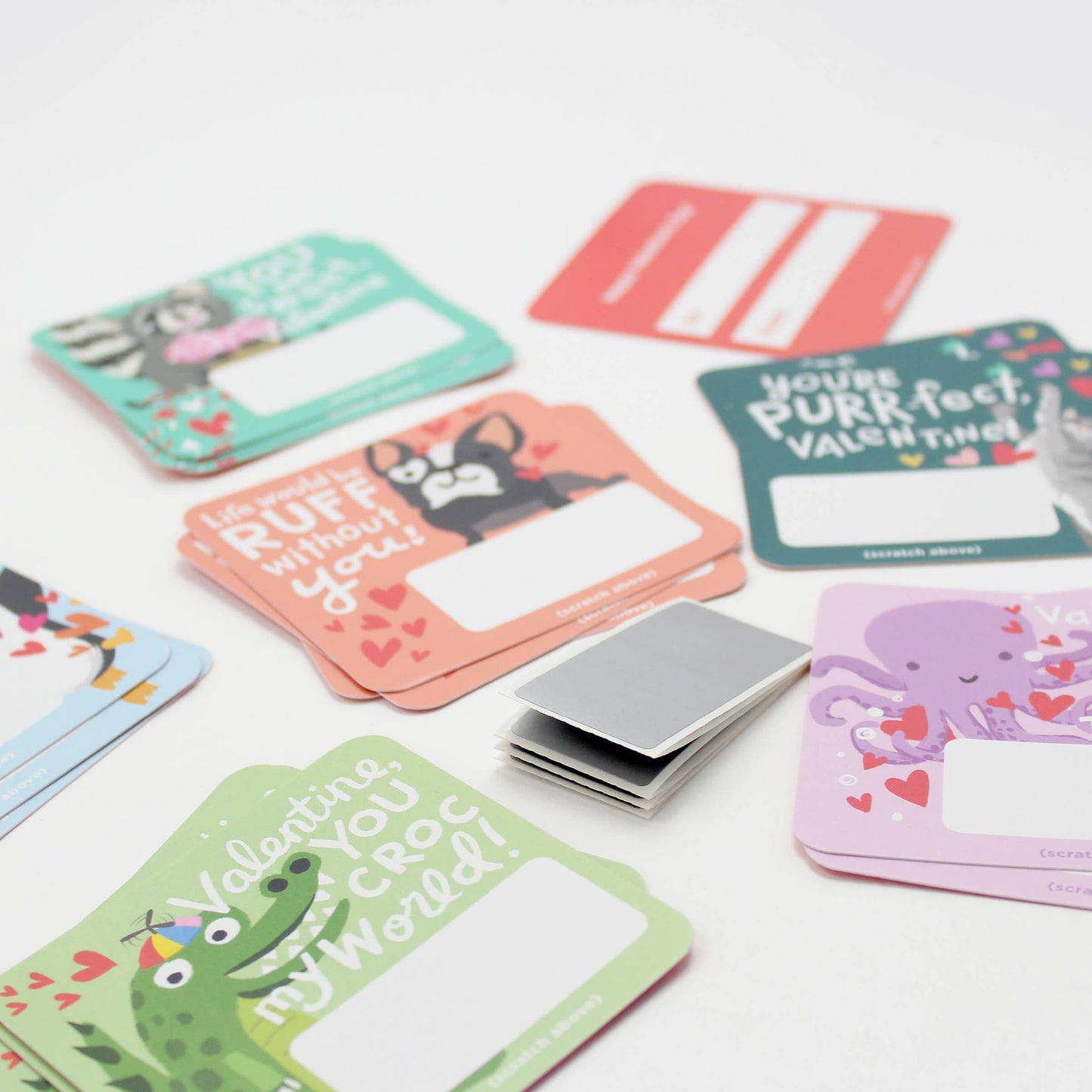 Scratch-off Valentines - Animal Puns