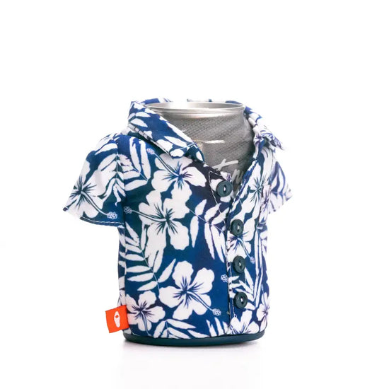 Load image into Gallery viewer, The Aloha - 12 oz Insulated Can Sleeve - Sailor Blue Floral
