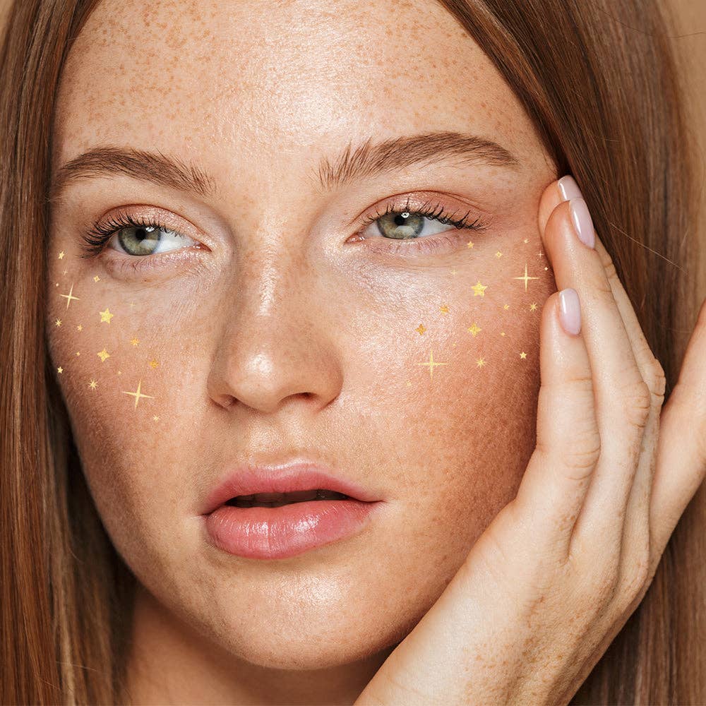 TWINKLE AND SHINE metallic temporary tattoo